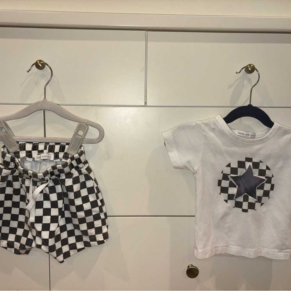Checkered Kids Outfit Set